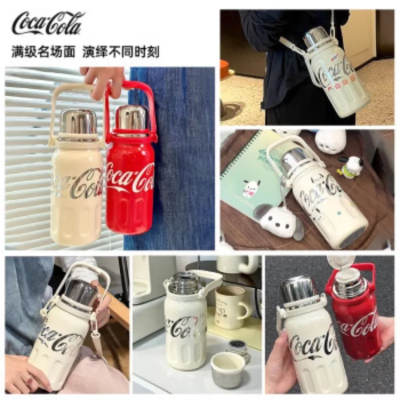 2-10-800x800-1.webp 2025 new】800/1200ml GERM Coca-Cola Co-Branded Thermos Cup 316 Stainless Steel Liner Tumbler Portable Cold Kettle Double Drink - Image 1