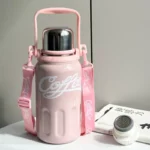 2025 new】800/1200ml GERM Coca-Cola Co-Branded Thermos Cup 316 Stainless Steel Liner Tumbler Portable Cold Kettle Double Drink - Image 8