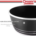 DESSINI ITALY Granite Aluminium Non Stick Casserole Pot Bowl Deep Fry Pan Cookware Tool (12 Pcs) - Image 6