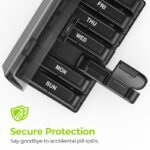 AM PM Weekly Pill Organizer – Travel-Friendly. Large Capacity & BPA-Free - Image 4