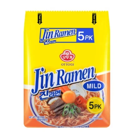[Limited-Time Offer for New Customers] Ottogi Jin Korean Ramen Soup (5 Packets)