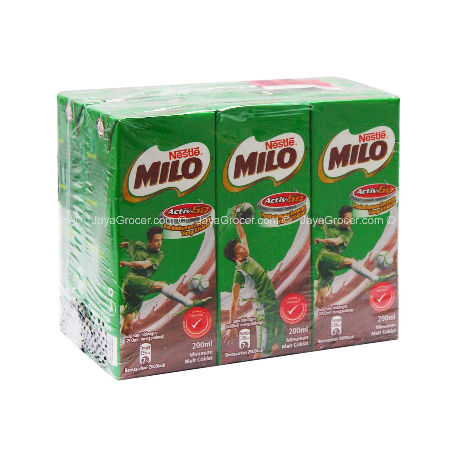 005742-1-1_1c94f365-f236-45bb-b8c5-5106481030a3 Milo Actigen-E UHT Chocolate Drink 200ml x 6 - Image 1