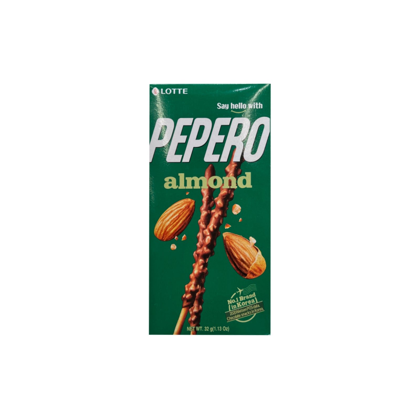 059617-1-1 Lotte Almond Pepero Biscuit Sticks 32g - Image 1