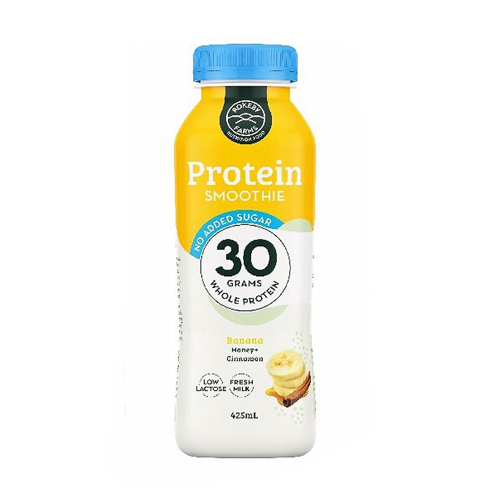 108815-1-1 Rokeby Farms Whole Protein Banana, Honey & Cinnamon 425ml - Image 1