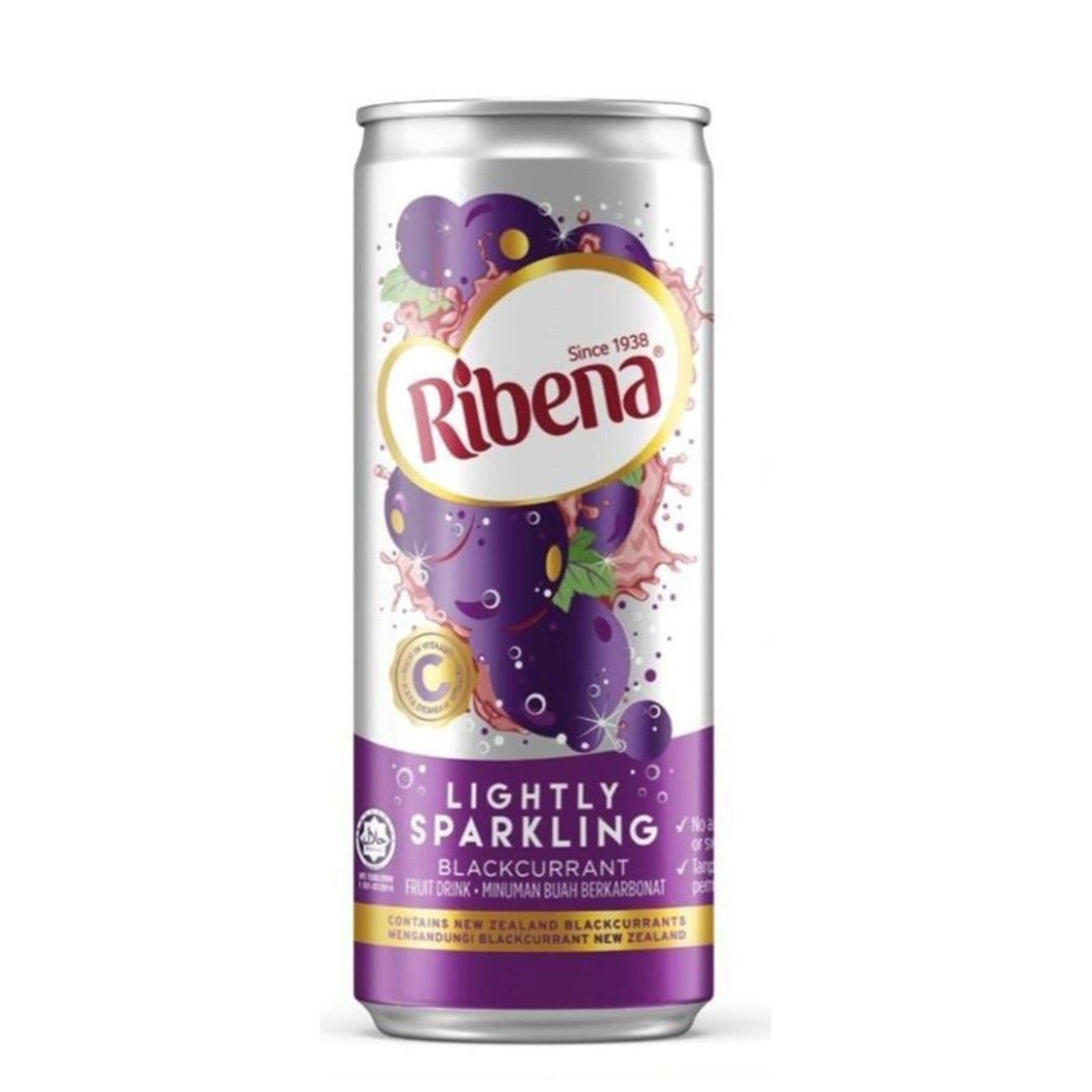 115860-1-1 Ribena Sparkling Blackcurrant Drink 320ml - Image 1