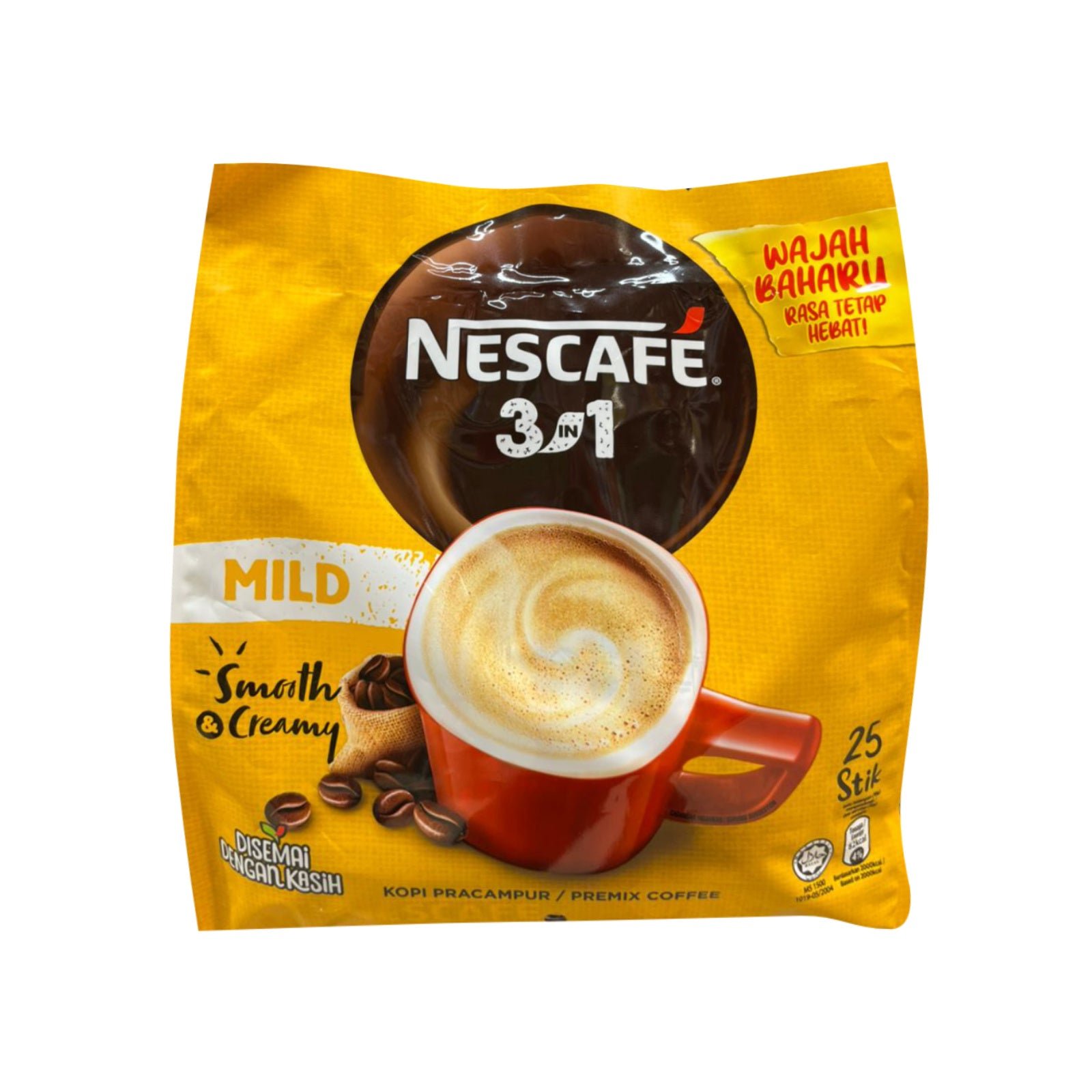 166288-1-1 Nescafe Blend & Brew Mild 3 in 1 Instant Coffee 18g x 25 - Image 1