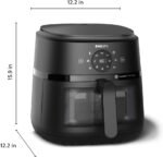 Philips Airfryer 2000 Series – 13 Ways to Cook, 6.2L Capacity, Compact Design with Cooking Window, RapidAir Technology, Fry with up to 90% Less Fat, Easy to Clean (NA230/00) - Image 3